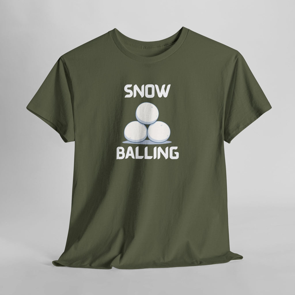 Snow Balling T-Shirt – Funny Novelty Tee with Cheeky Humour