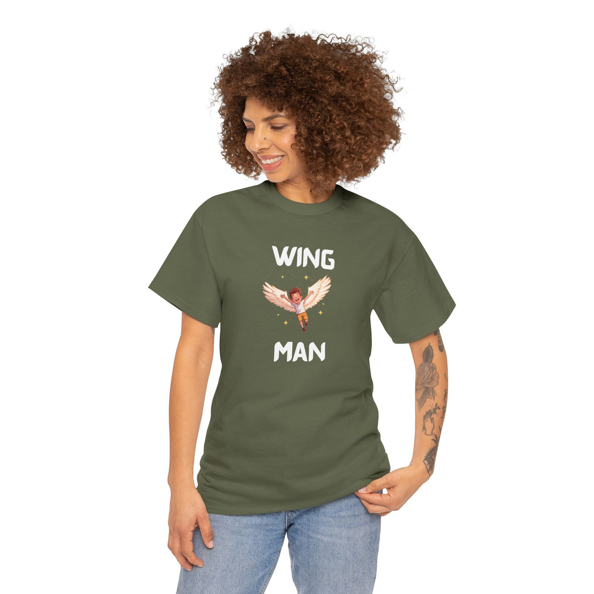 Wing Man T-Shirt – Funny Novelty Tee for Stag Do’s, Prank Gifts & Nights Out