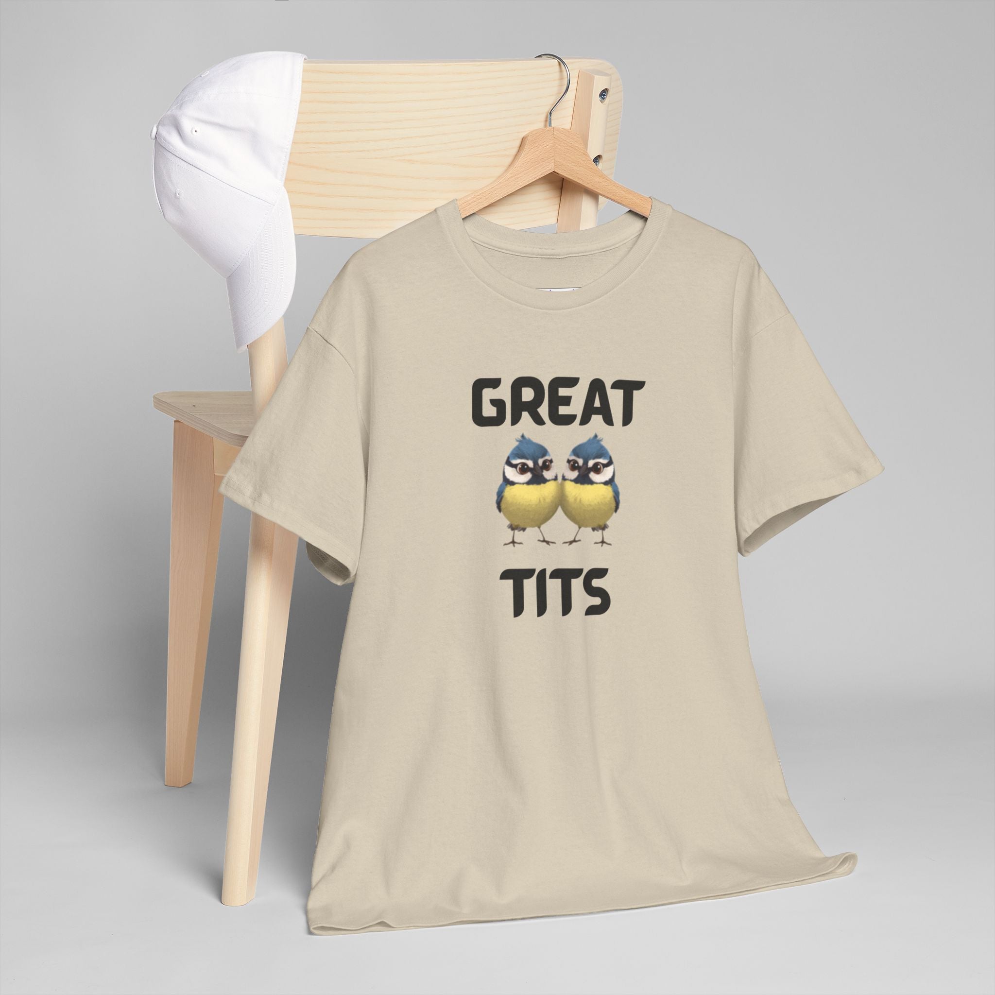 Great Tits T-Shirt – Funny Novelty Tee with Cheeky Wordplay