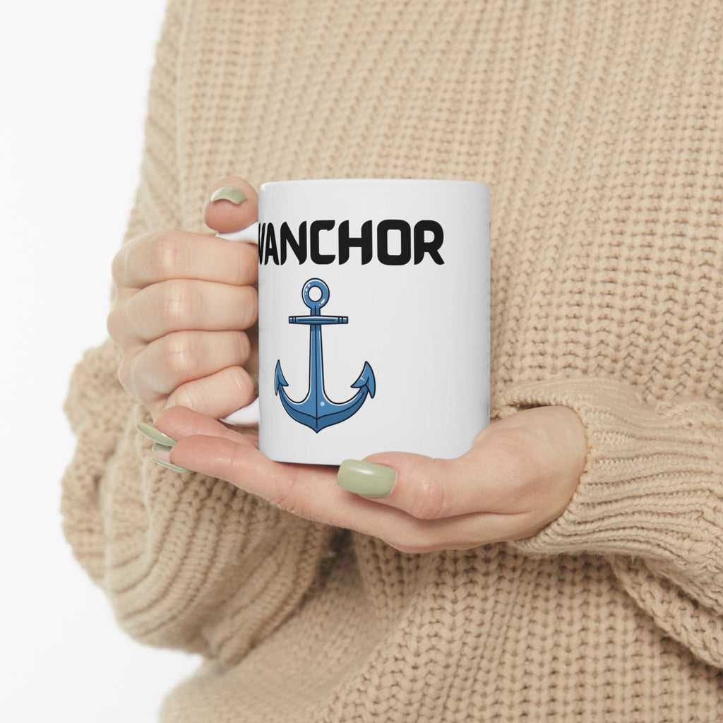 Wanchor Funny Mug Cheeky Slang Wordplay Prank Gift Novelty Coffee Cup