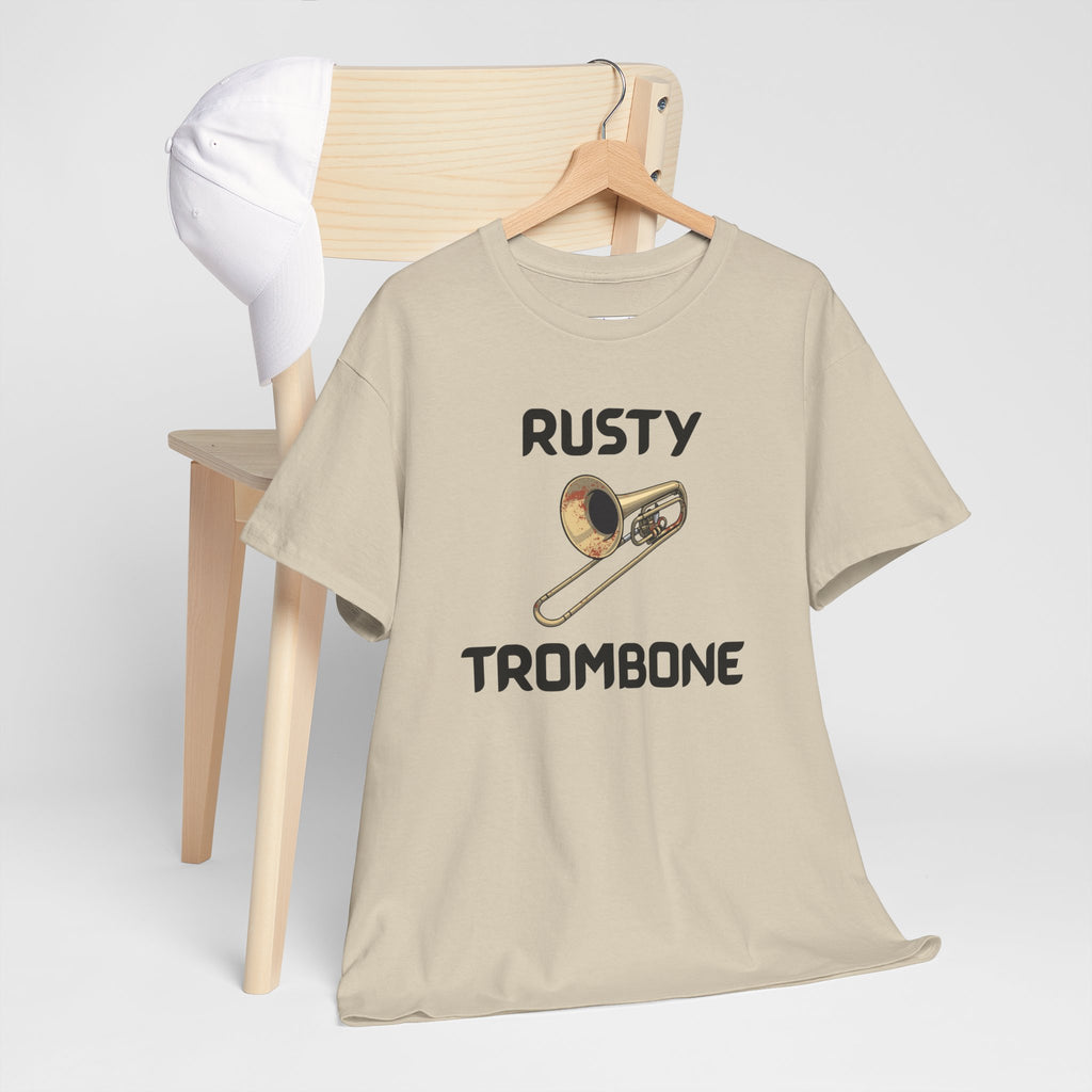 Rusty Trombone T-Shirt – Funny Novelty Tee with Cheeky Humour