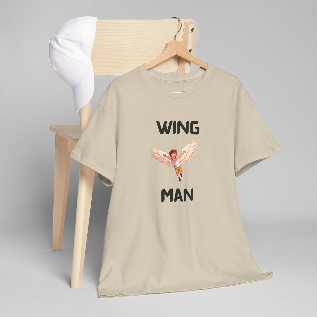 Wing Man T-Shirt – Funny Novelty Tee for Stag Do’s, Prank Gifts & Nights Out