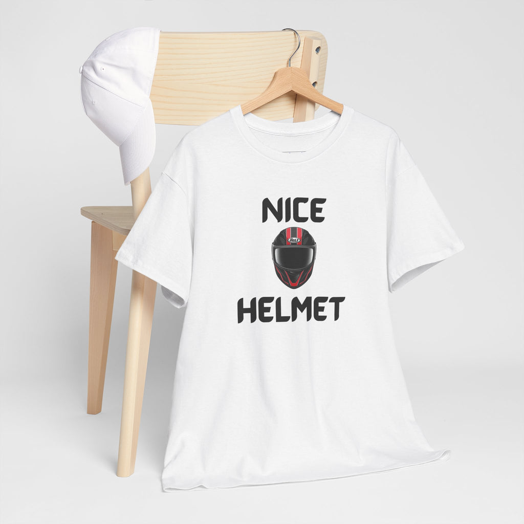 Nice Helmet T-Shirt – Funny Novelty Tee with Cheeky Wordplay