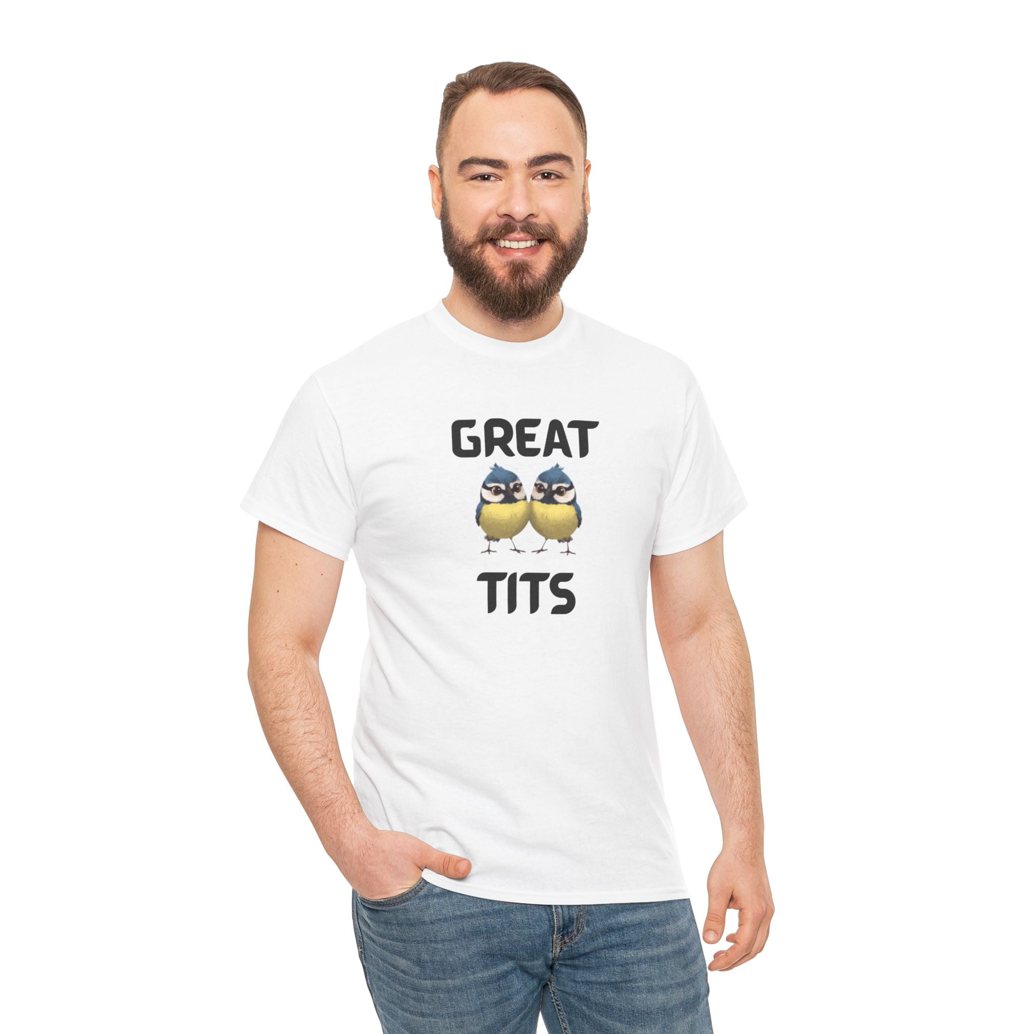 Great Tits T-Shirt – Funny Novelty Tee with Cheeky Wordplay