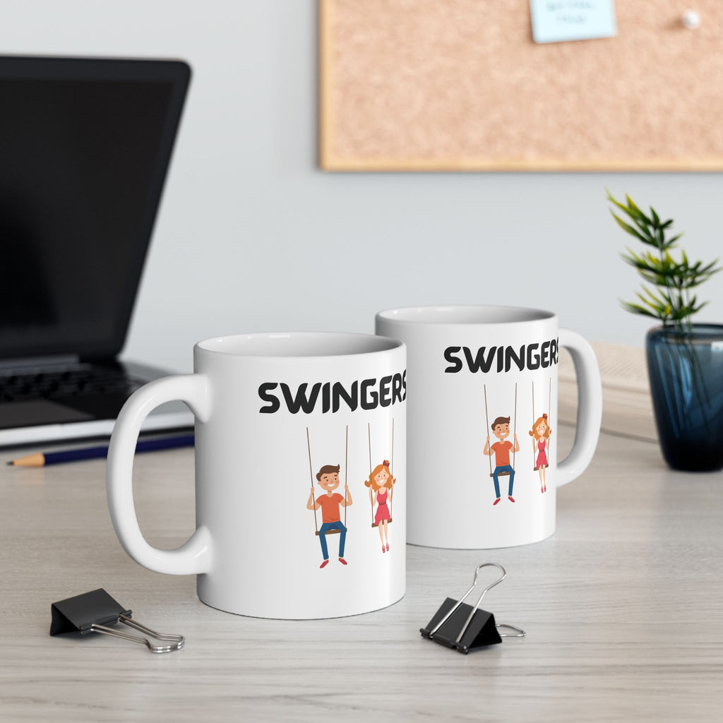 Swingers Funny Mug Cheeky Wordplay Prank Gift Novelty Coffee Cup