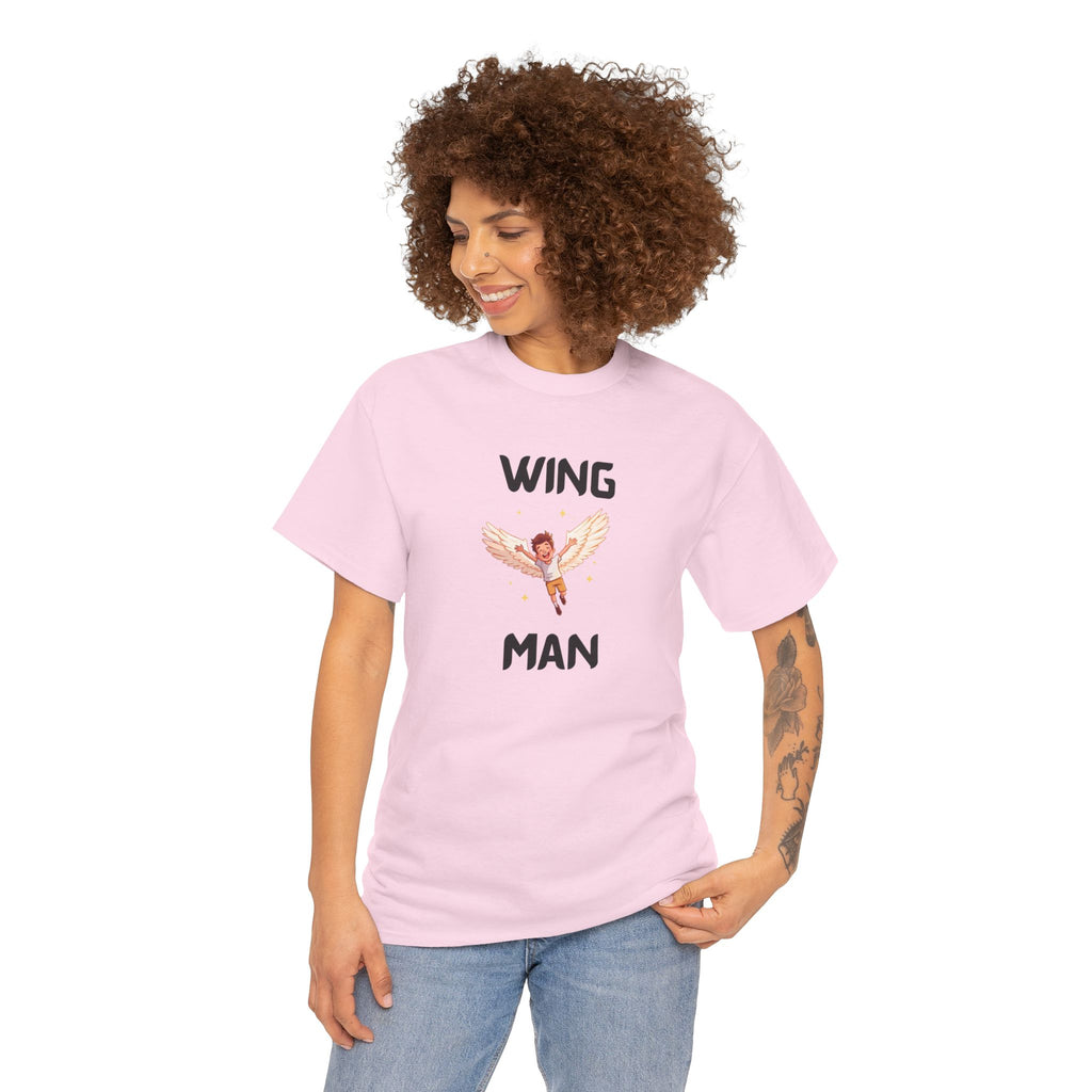 Wing Man T-Shirt – Funny Novelty Tee for Stag Do’s, Prank Gifts & Nights Out
