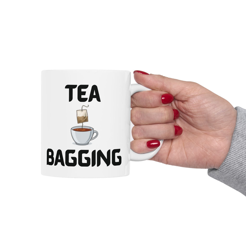 Tea Bagging Funny Mug Cheeky Wordplay Prank Gift Novelty Coffee Cup