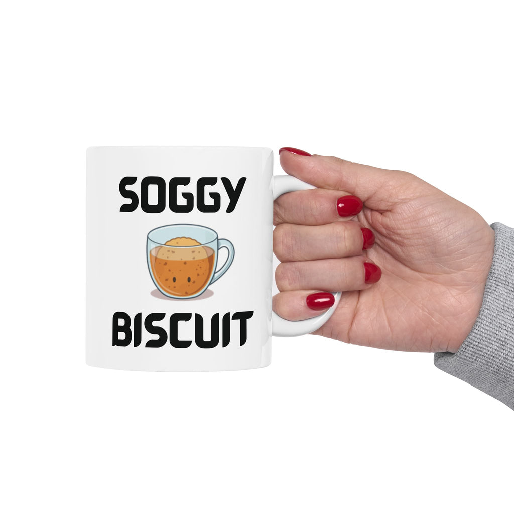 Soggy Biscuit Funny Mug Cheeky Wordplay Prank Gift Novelty Coffee Cup