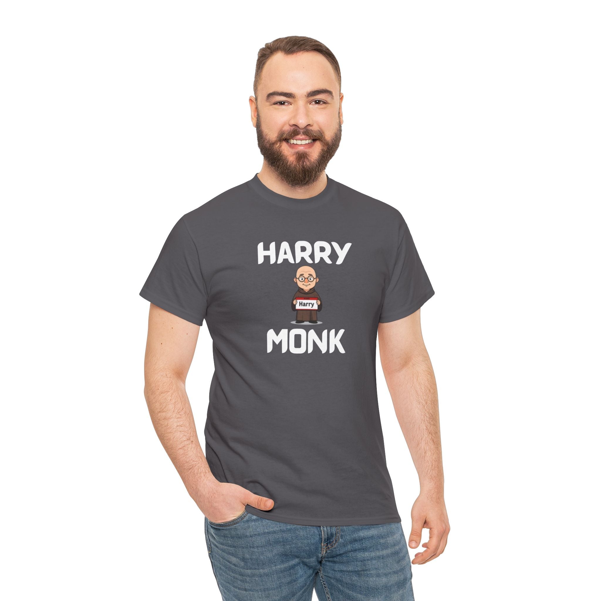 Harry Monk T-Shirt – Funny Novelty Tee with Cheeky Wordplay