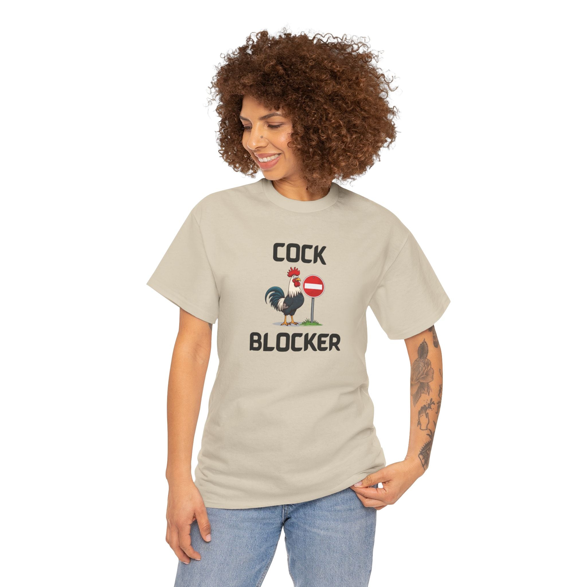 Cock Blocker T-Shirt – Funny Novelty Tee with Cheeky Humour