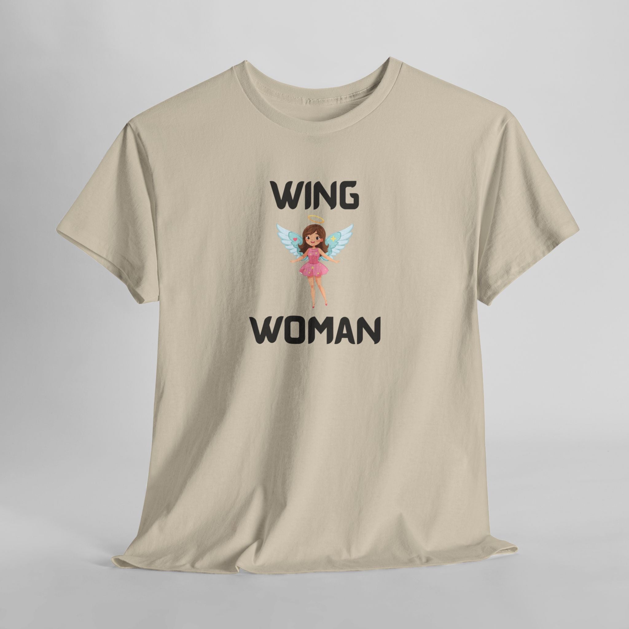 Wing Woman T-Shirt – Funny Novelty Tee for Hen Do’s, Prank Gifts & Nights Out