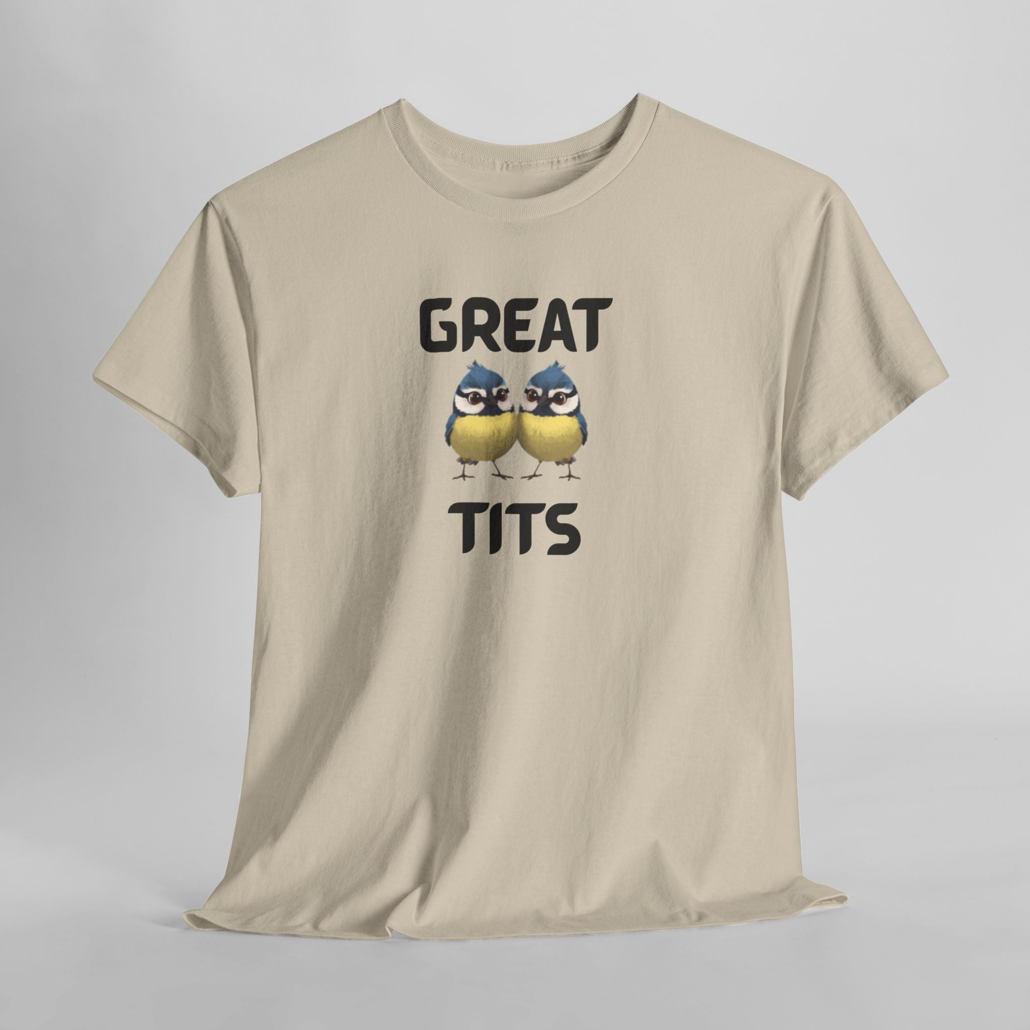 Great Tits T-Shirt – Funny Novelty Tee with Cheeky Wordplay