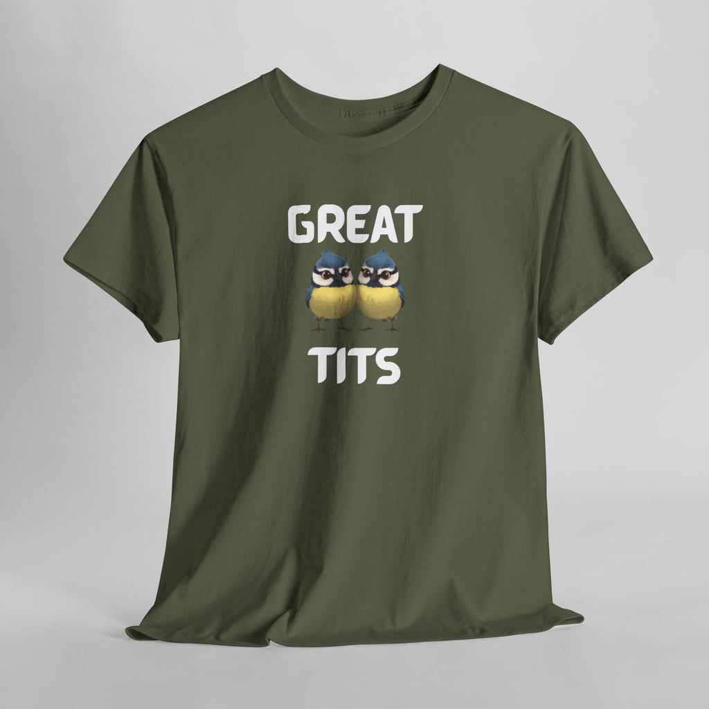 Great Tits T-Shirt – Funny Novelty Tee with Cheeky Wordplay