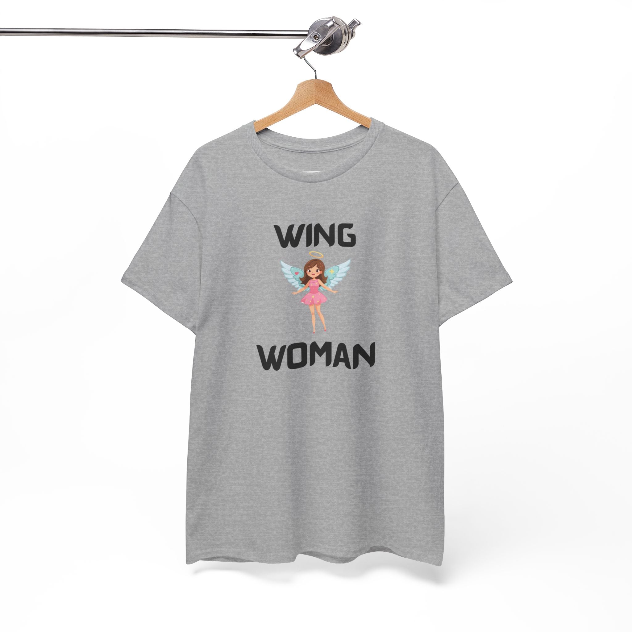 Wing Woman T-Shirt – Funny Novelty Tee for Hen Do’s, Prank Gifts & Nights Out