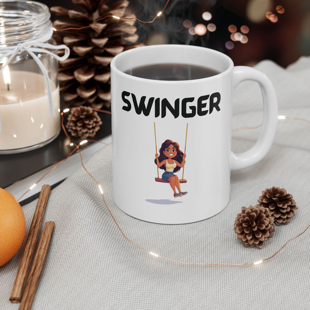 Swinger Funny Mug Cheeky Wordplay Prank Gift Novelty Coffee Cup
