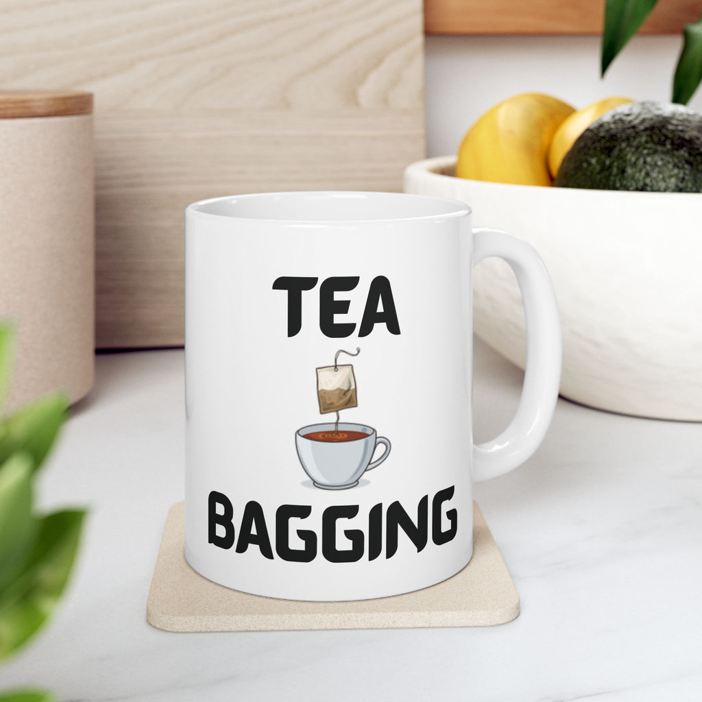 Tea Bagging Funny Mug Cheeky Wordplay Prank Gift Novelty Coffee Cup