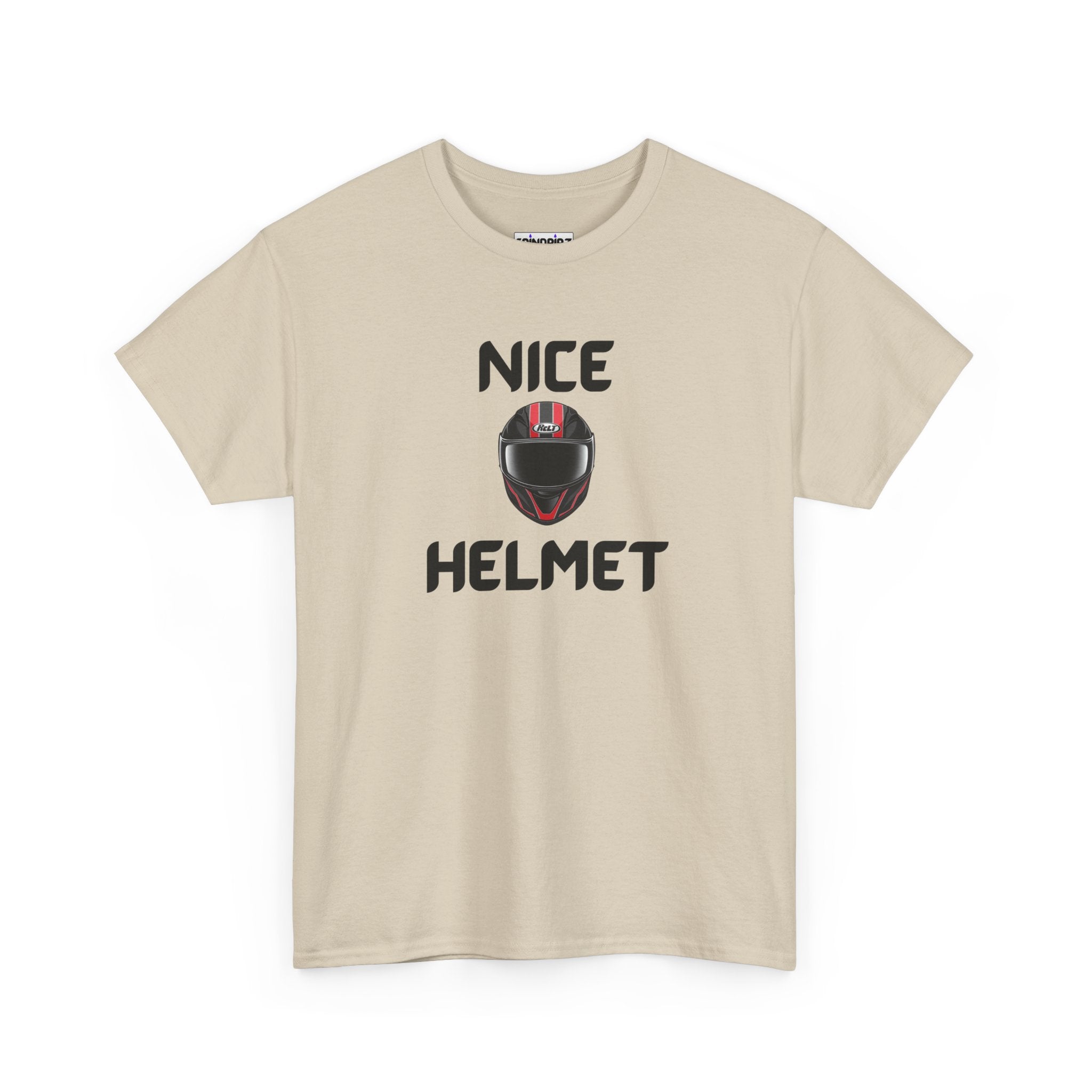Nice Helmet T-Shirt – Funny Novelty Tee with Cheeky Wordplay