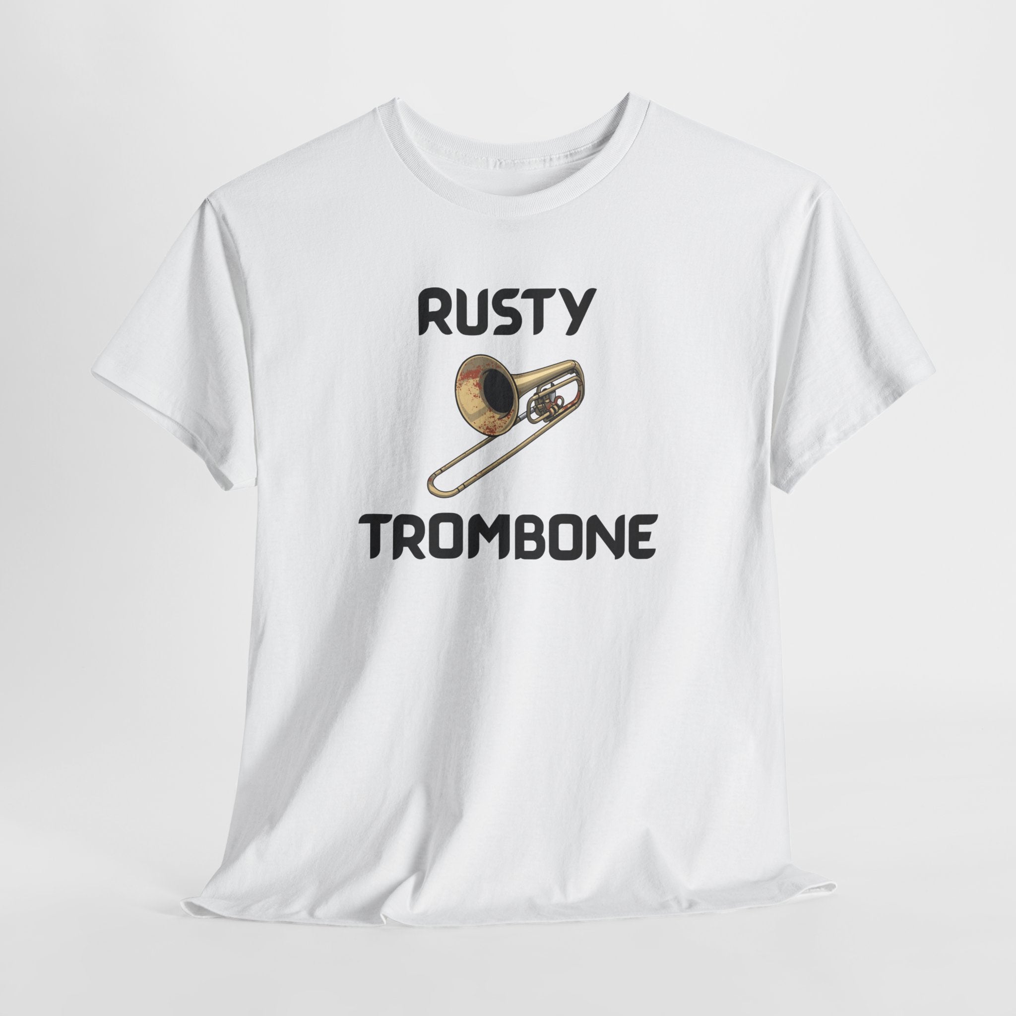 Rusty Trombone T-Shirt – Funny Novelty Tee with Cheeky Humour