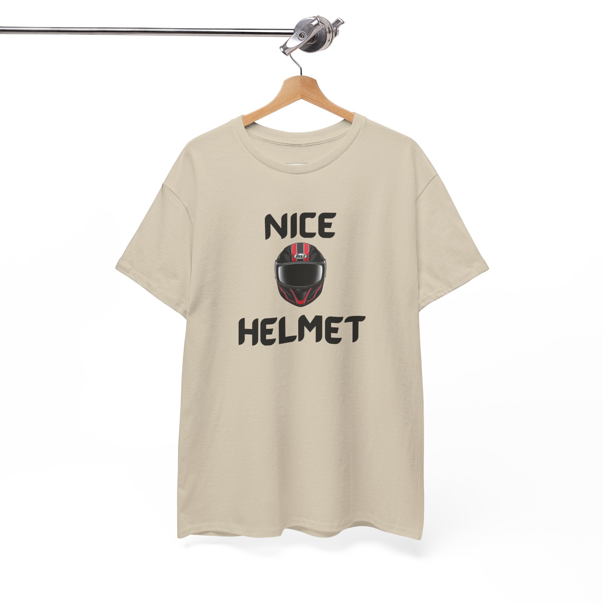 Nice Helmet T-Shirt – Funny Novelty Tee with Cheeky Wordplay