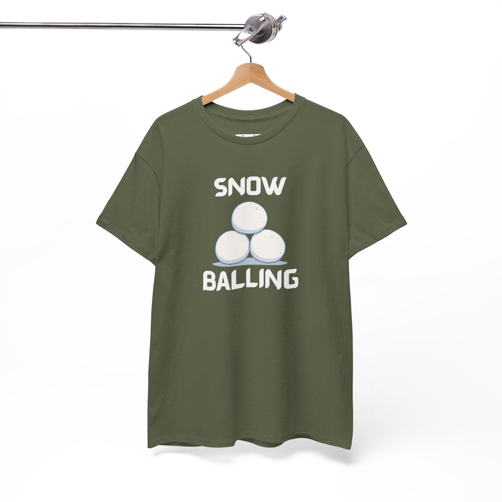Snow Balling T-Shirt – Funny Novelty Tee with Cheeky Humour