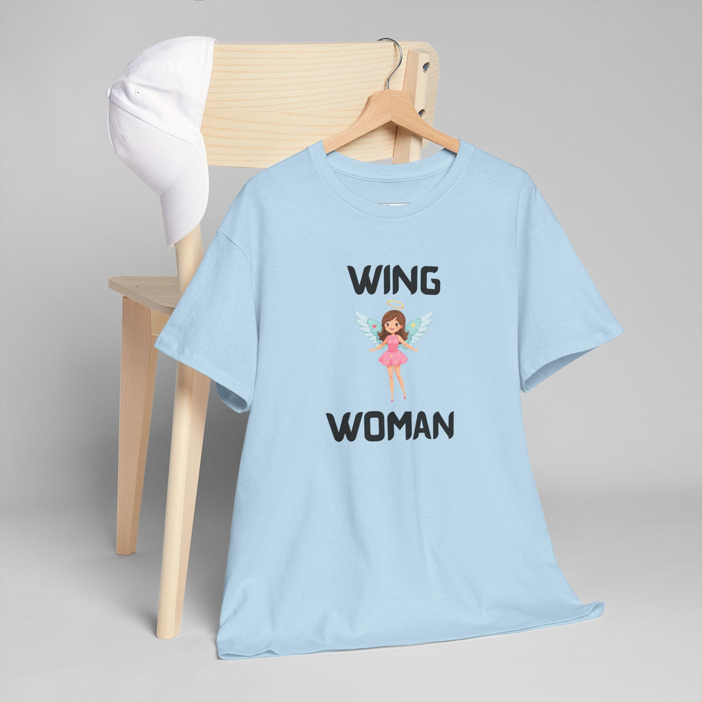Wing Woman T-Shirt – Funny Novelty Tee for Hen Do’s, Prank Gifts & Nights Out