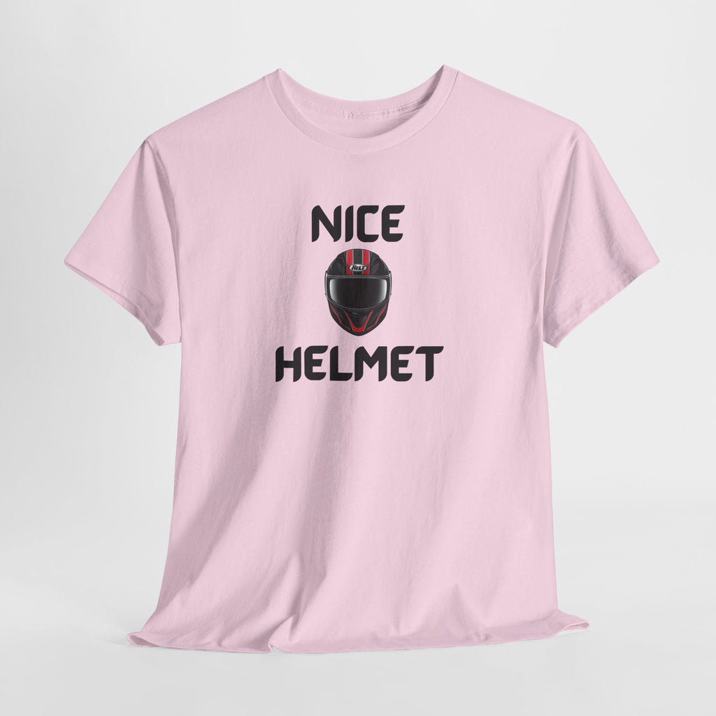 Nice Helmet T-Shirt – Funny Novelty Tee with Cheeky Wordplay