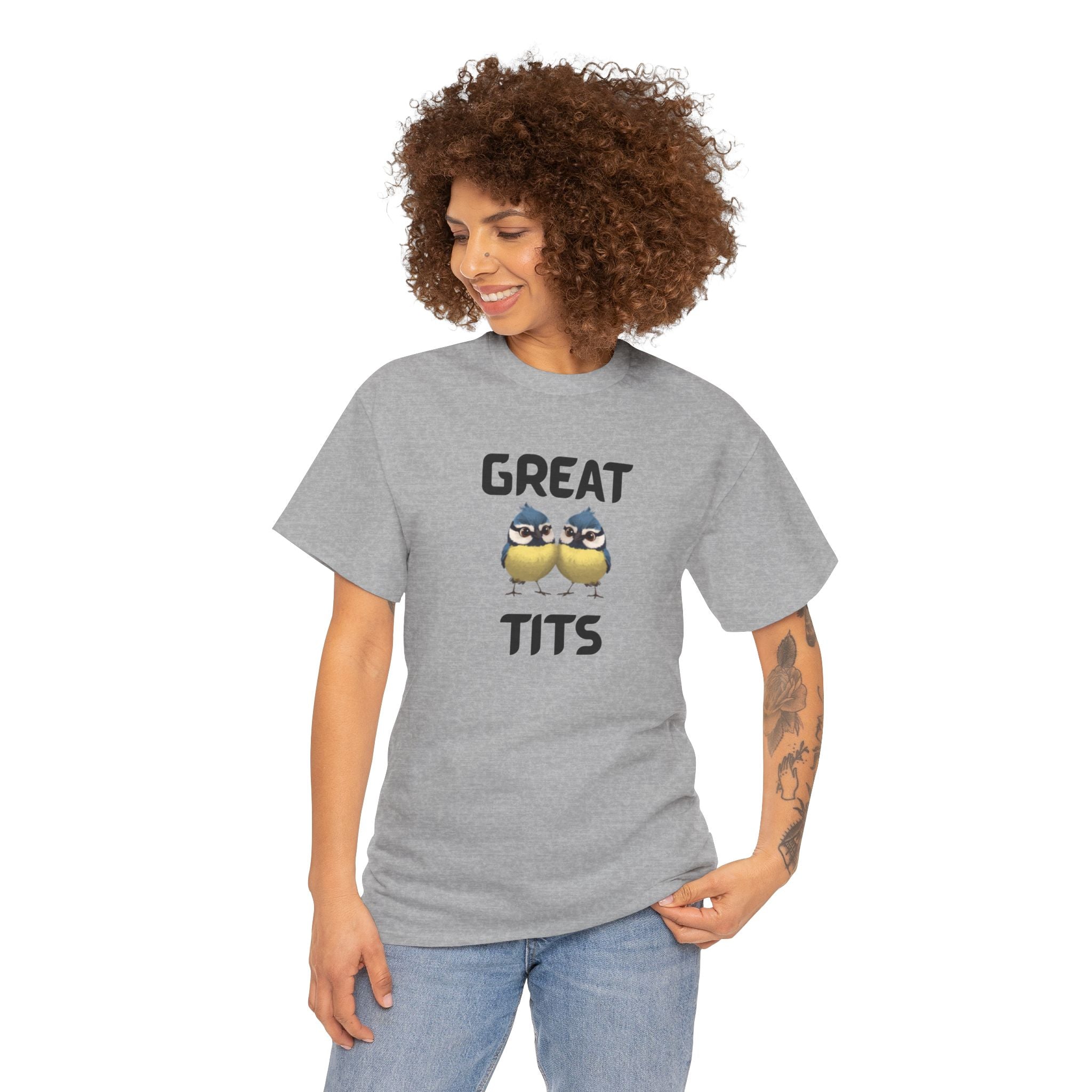 Great Tits T-Shirt – Funny Novelty Tee with Cheeky Wordplay