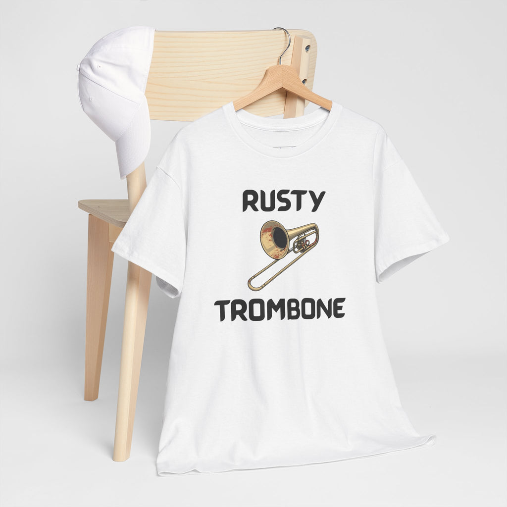 Rusty Trombone T-Shirt – Funny Novelty Tee with Cheeky Humour