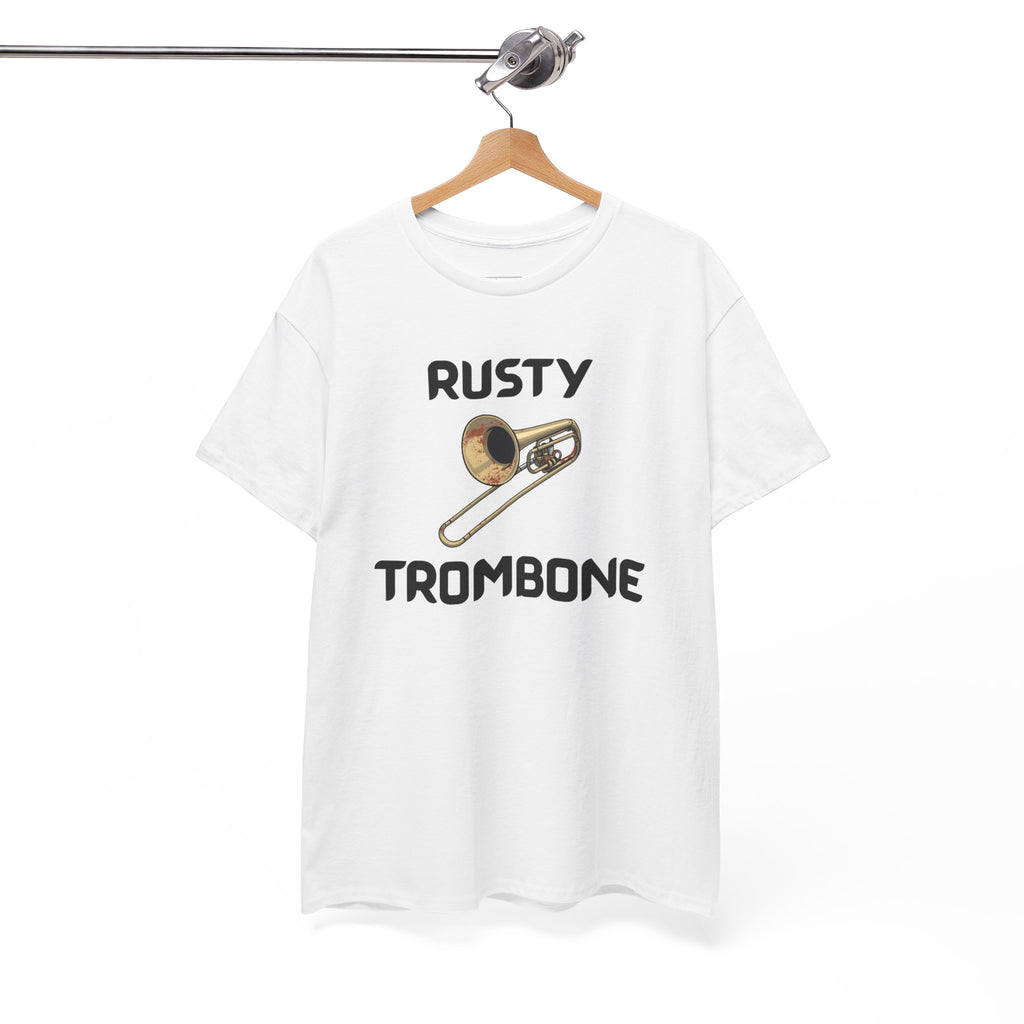 Rusty Trombone T-Shirt – Funny Novelty Tee with Cheeky Humour