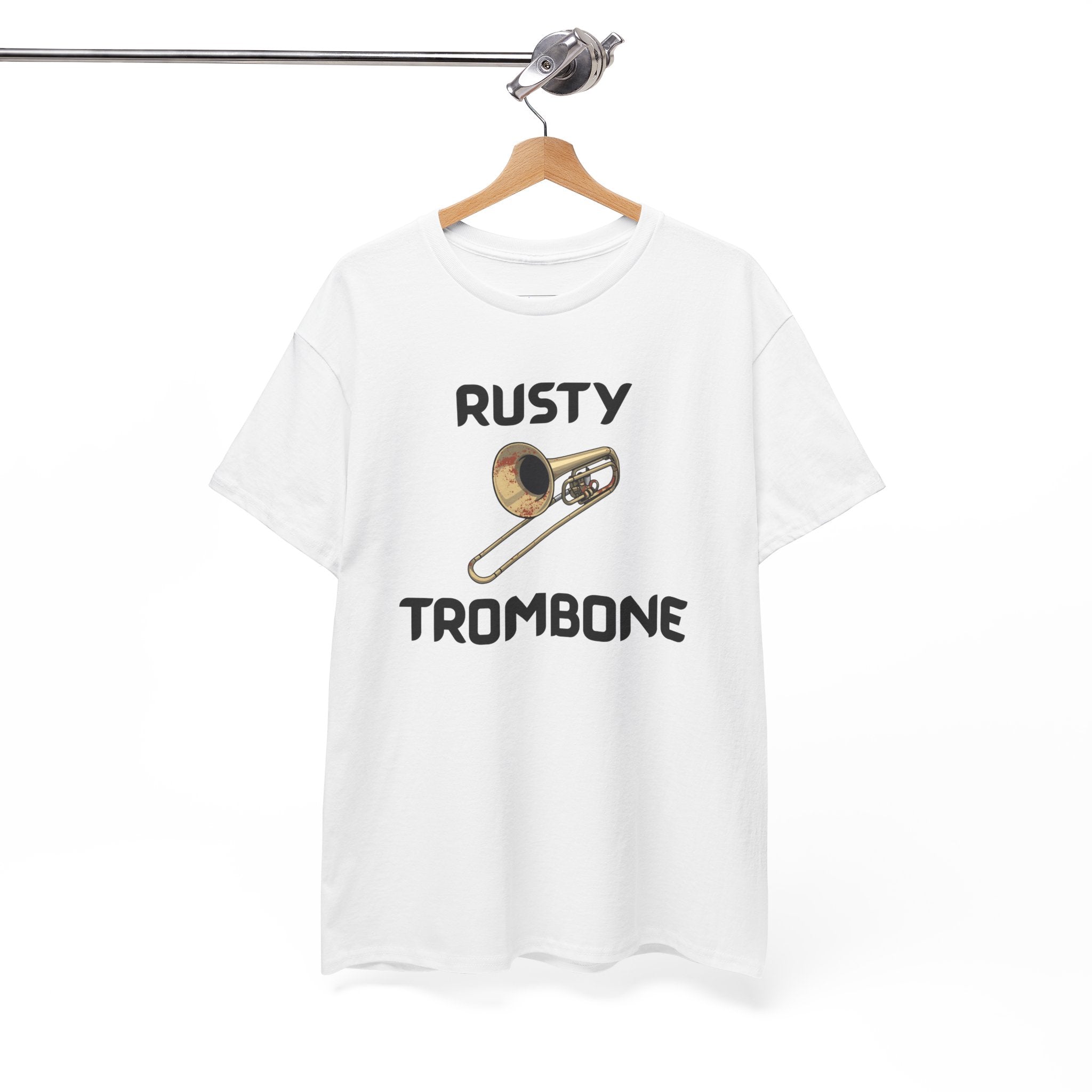 Rusty Trombone T-Shirt – Funny Novelty Tee with Cheeky Humour
