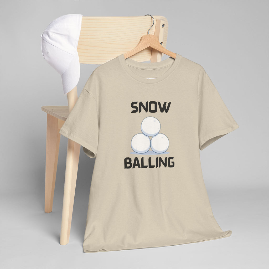 Snow Balling T-Shirt – Funny Novelty Tee with Cheeky Humour
