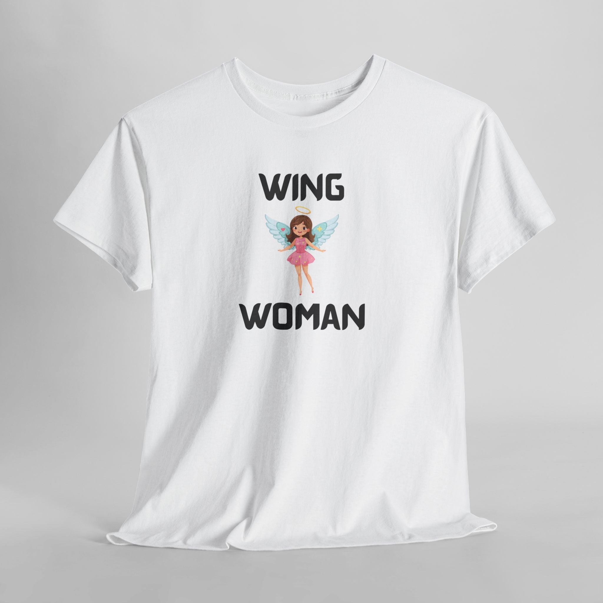 Wing Woman T-Shirt – Funny Novelty Tee for Hen Do’s, Prank Gifts & Nights Out