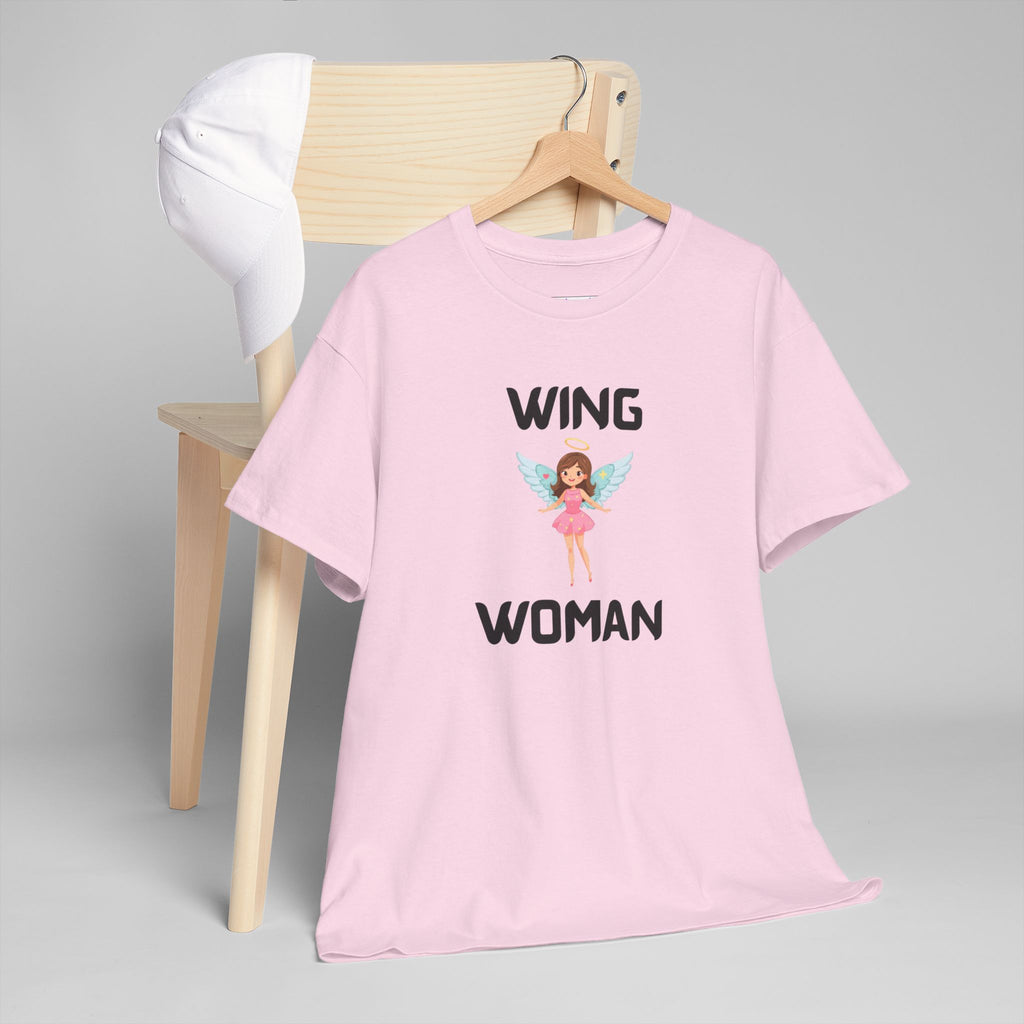 Wing Woman T-Shirt – Funny Novelty Tee for Hen Do’s, Prank Gifts & Nights Out