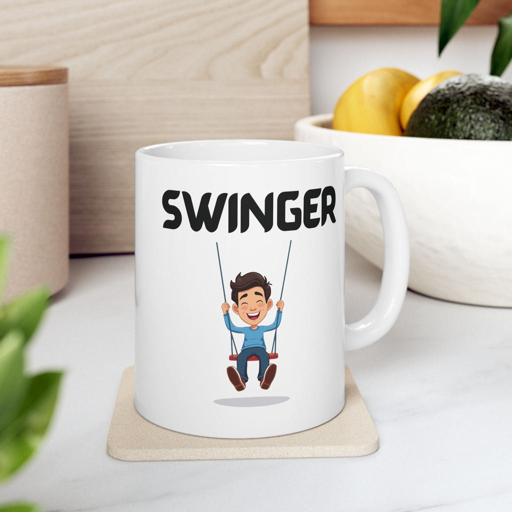 Swinger Funny Mug Cheeky Wordplay Prank Gift Novelty Coffee Cup