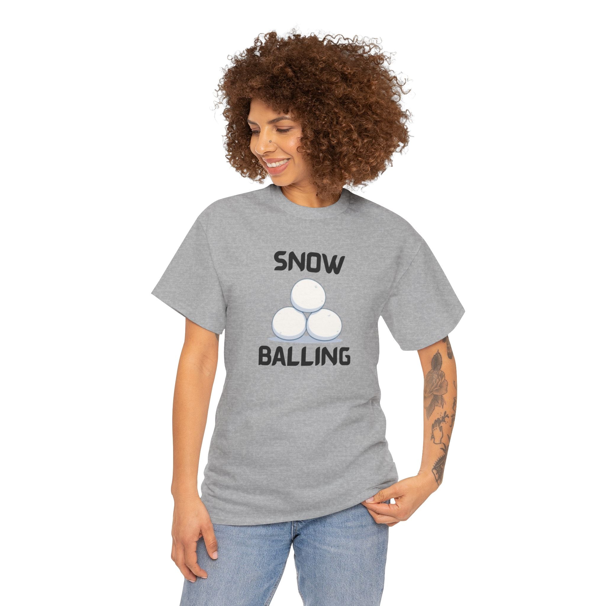 Snow Balling T-Shirt – Funny Novelty Tee with Cheeky Humour