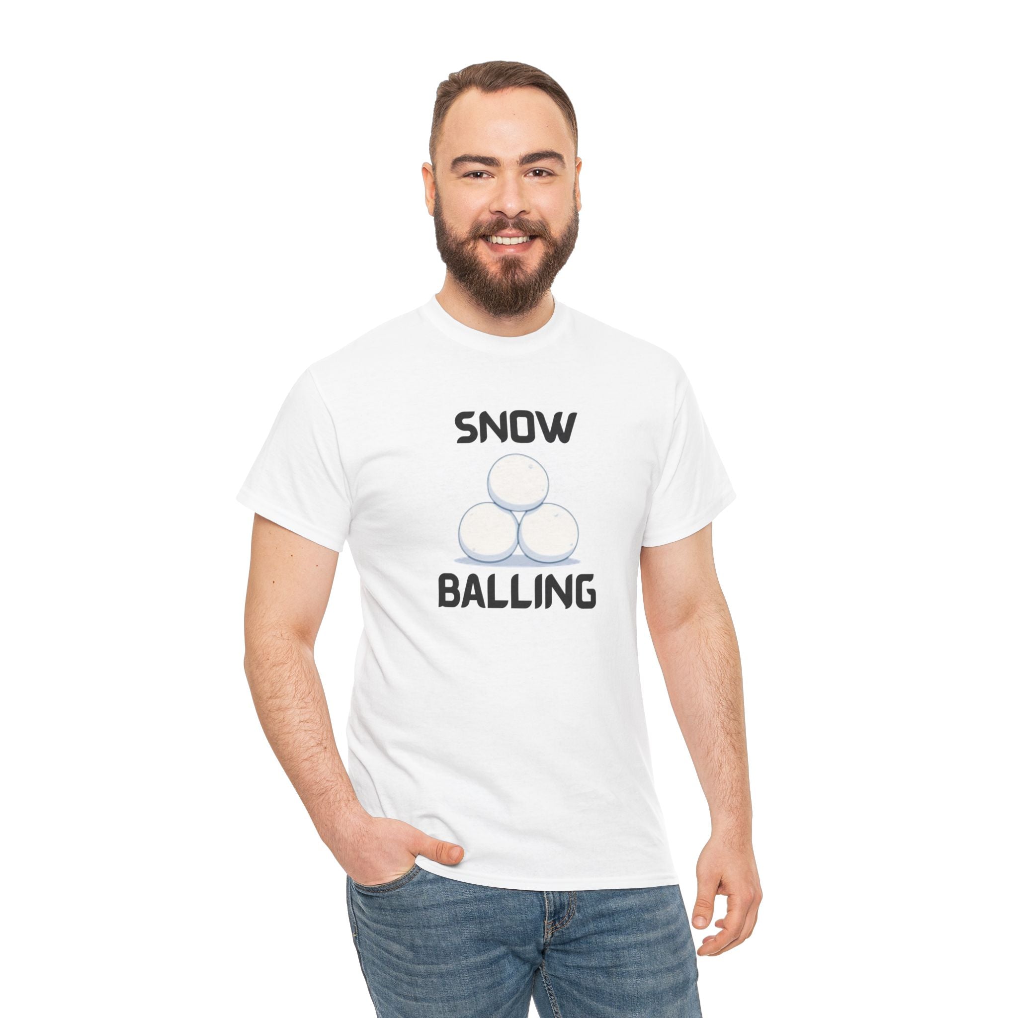 Snow Balling T-Shirt – Funny Novelty Tee with Cheeky Humour