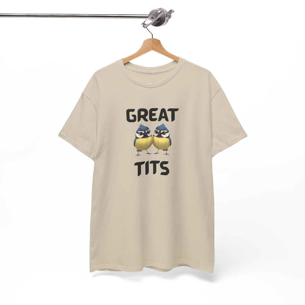 Great Tits T-Shirt – Funny Novelty Tee with Cheeky Wordplay