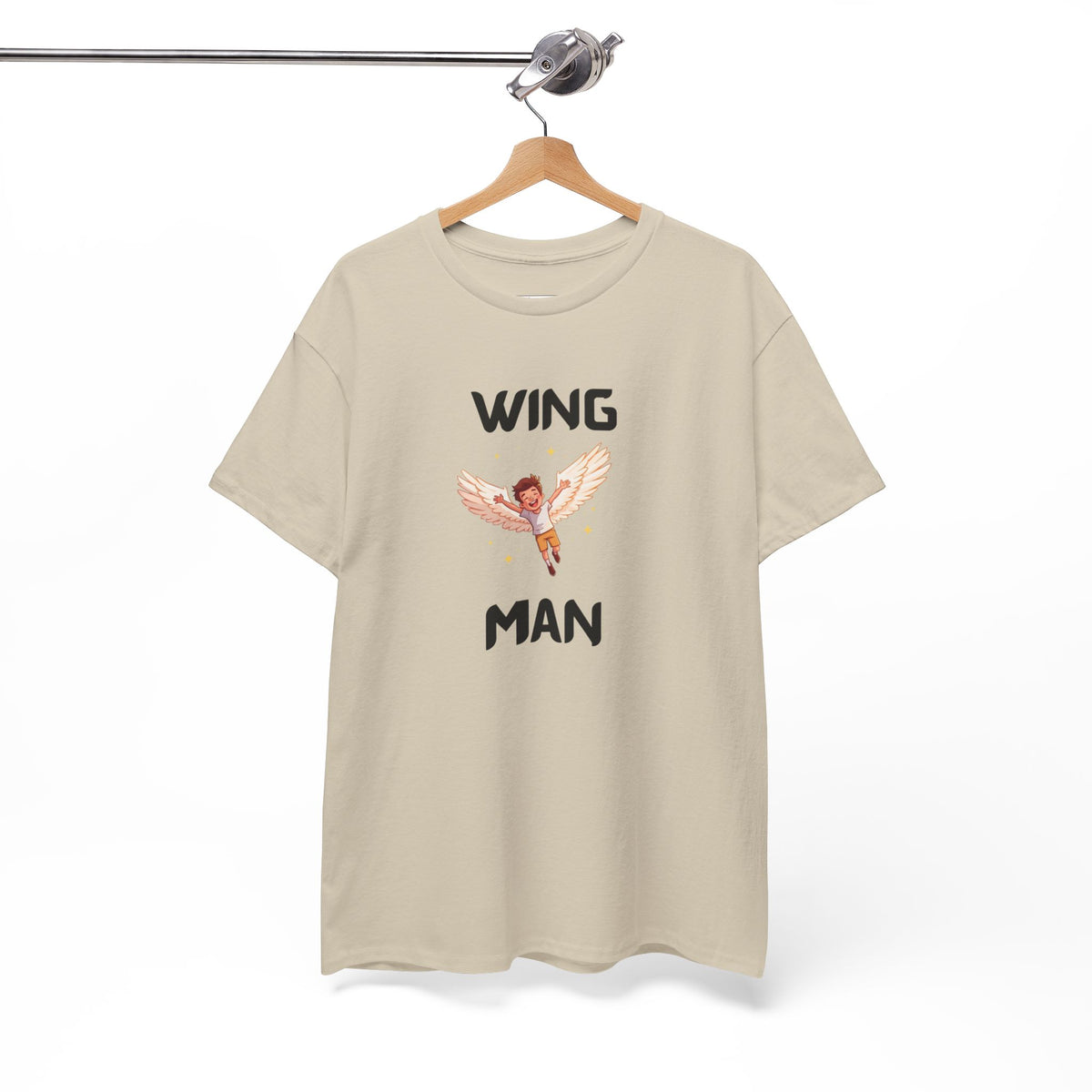 Wing Man T-Shirt – Funny Novelty Tee for Stag Do’s, Prank Gifts & Nights Out
