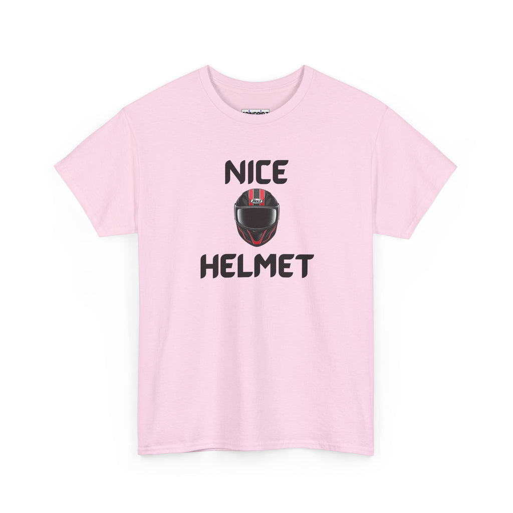 Nice Helmet T-Shirt – Funny Novelty Tee with Cheeky Wordplay