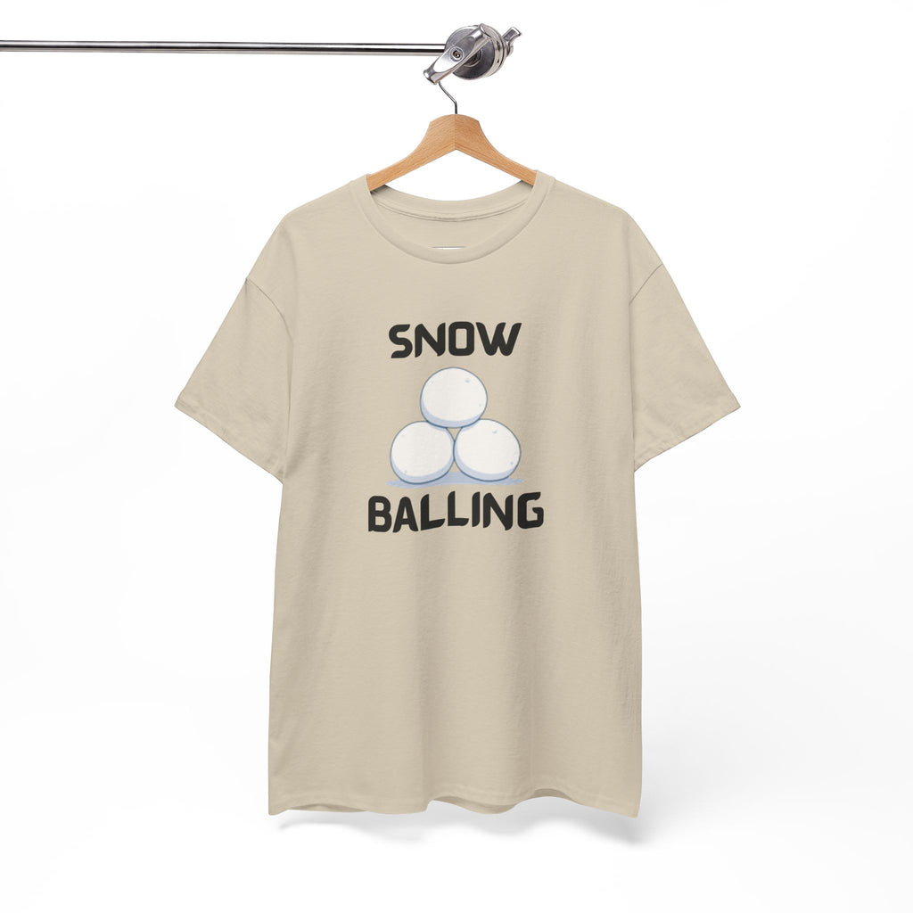 Snow Balling T-Shirt – Funny Novelty Tee with Cheeky Humour