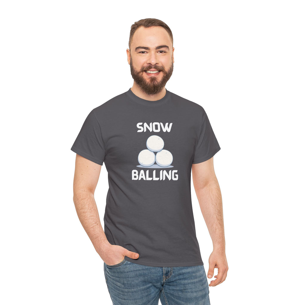 Snow Balling T-Shirt – Funny Novelty Tee with Cheeky Humour