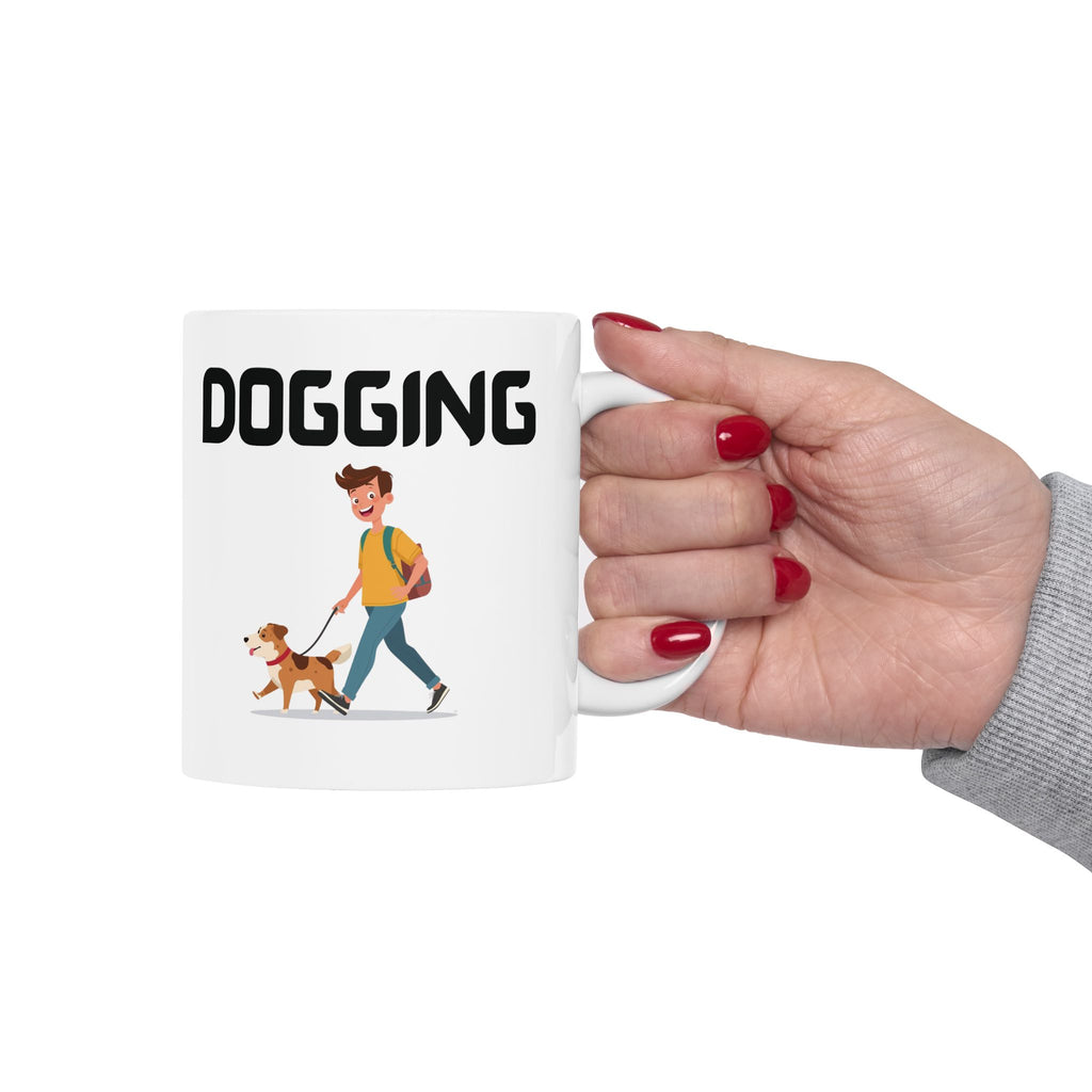 Dogging Funny Mug Cheeky Wordplay Prank Gift Dog Lover Novelty Coffee Cup