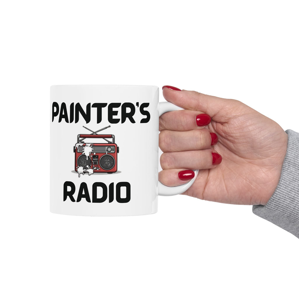 Painters Radio Funny Mug Cheeky Wordplay Prank Gift Novelty Coffee Cup