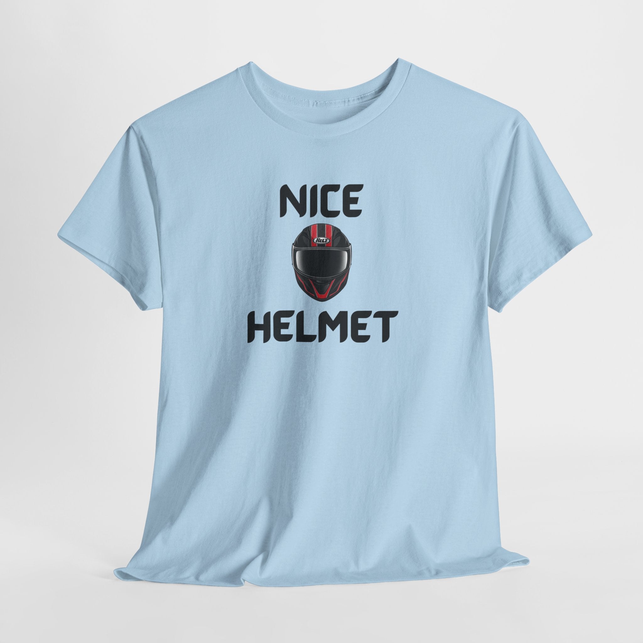 Nice Helmet T-Shirt – Funny Novelty Tee with Cheeky Wordplay