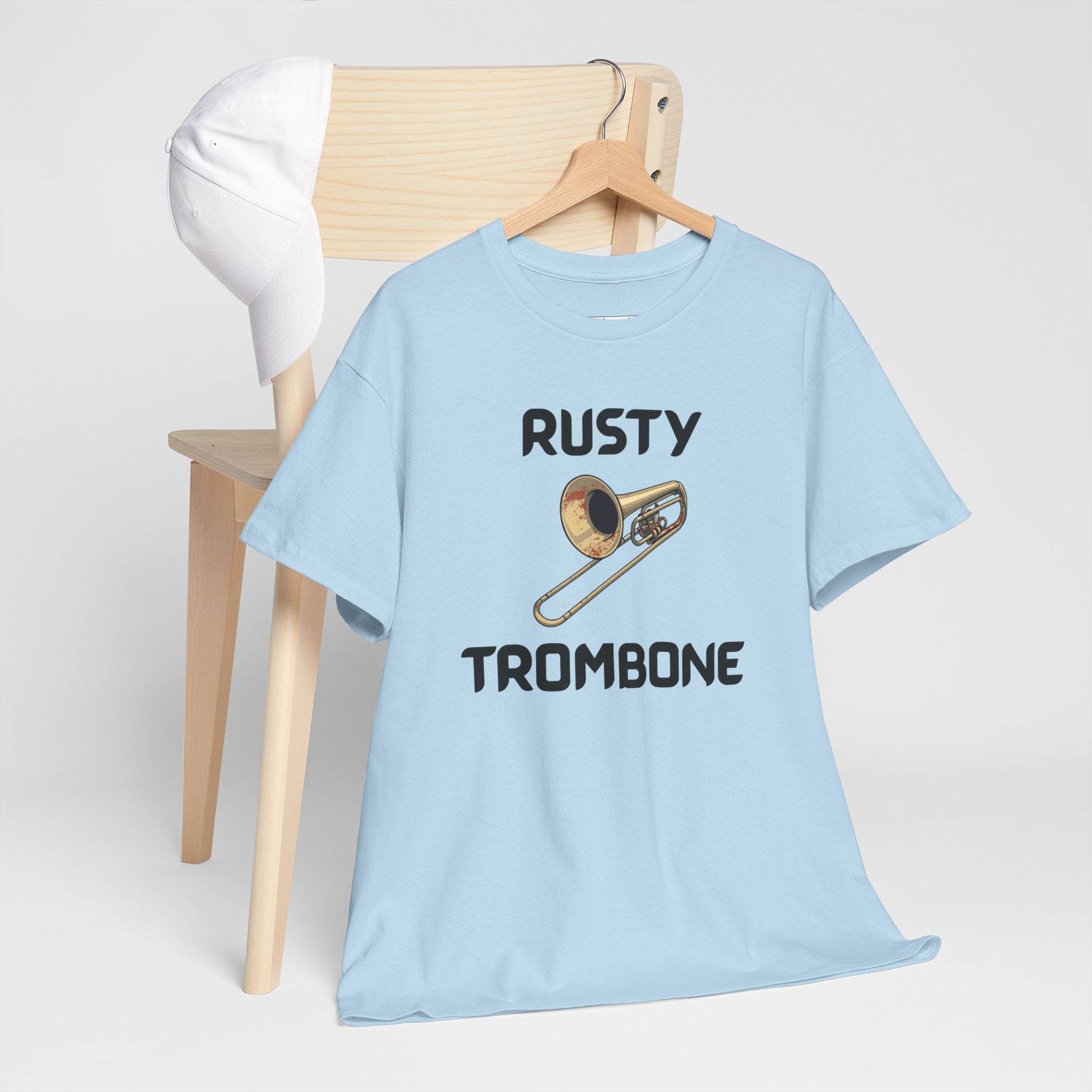 Rusty Trombone T-Shirt – Funny Novelty Tee with Cheeky Humour