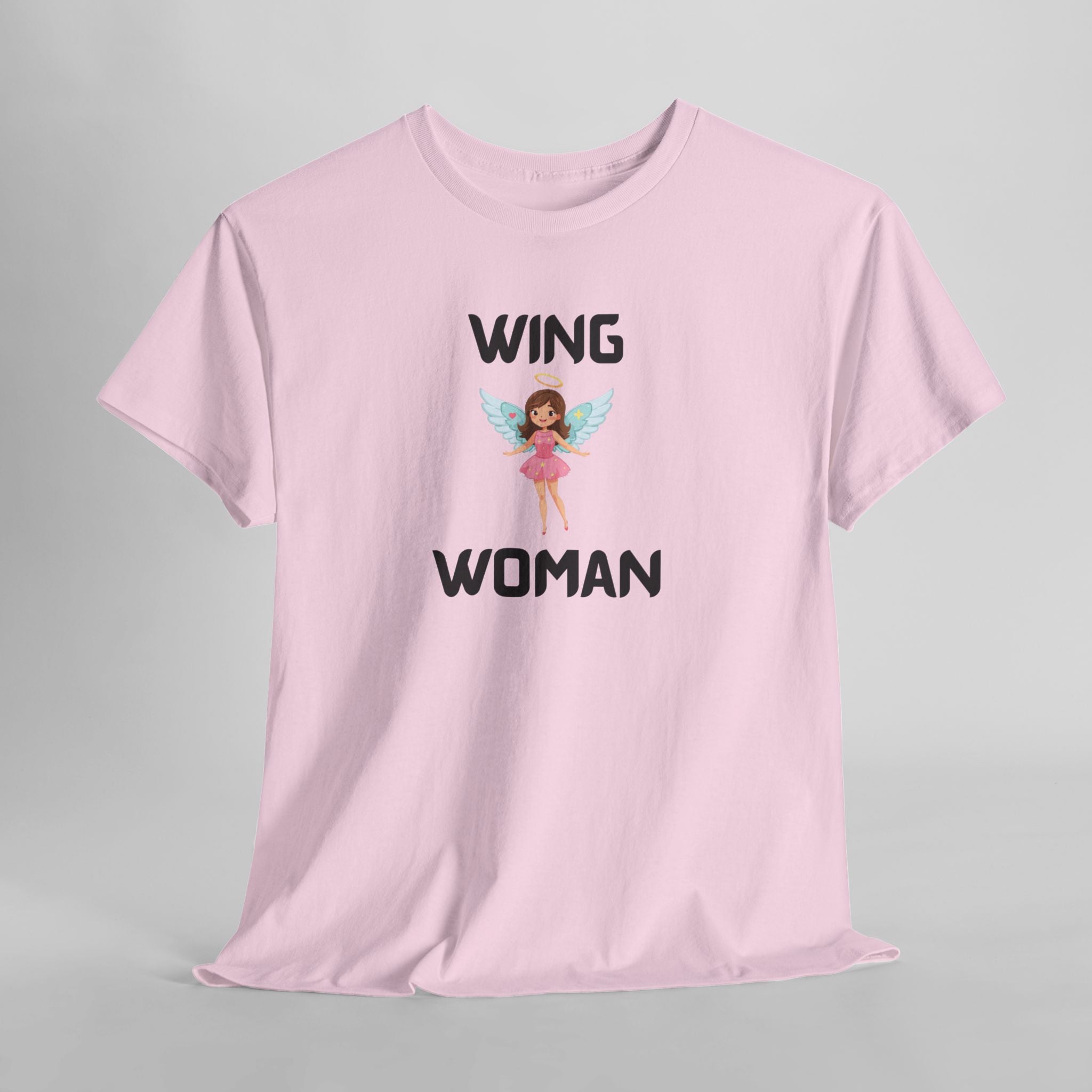 Wing Woman T-Shirt – Funny Novelty Tee for Hen Do’s, Prank Gifts & Nights Out