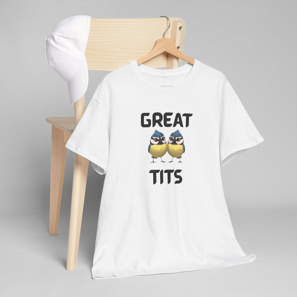 Great Tits T-Shirt – Funny Novelty Tee with Cheeky Wordplay