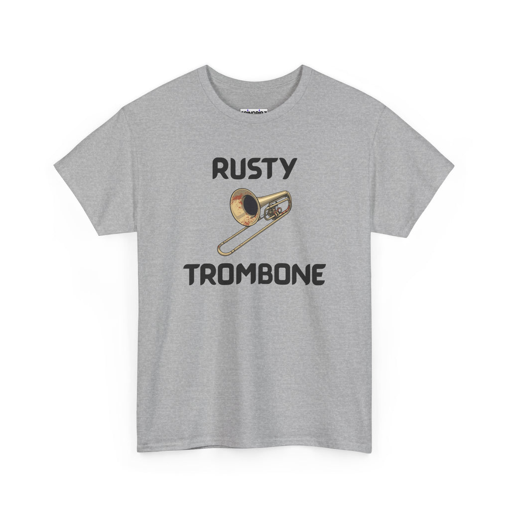 Rusty Trombone T-Shirt – Funny Novelty Tee with Cheeky Humour