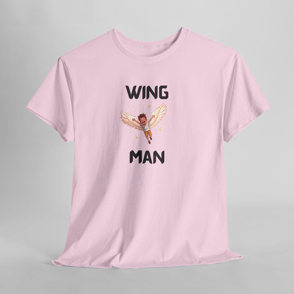 Wing Man T-Shirt – Funny Novelty Tee for Stag Do’s, Prank Gifts & Nights Out
