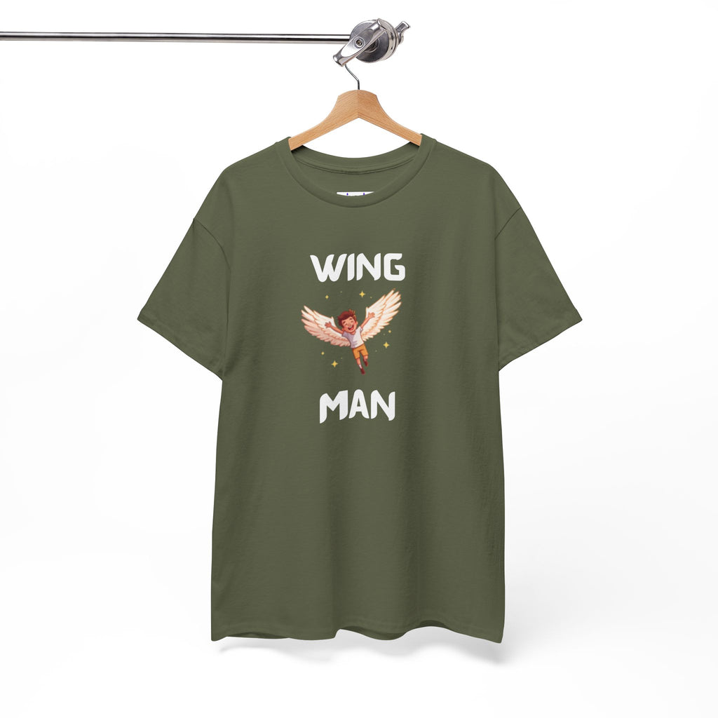 Wing Man T-Shirt – Funny Novelty Tee for Stag Do’s, Prank Gifts & Nights Out